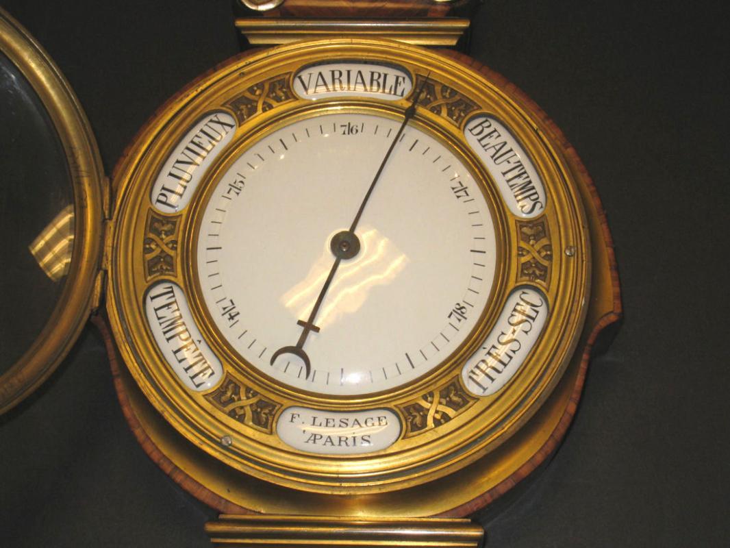 Antique French Barometer by Lesage of Paris
