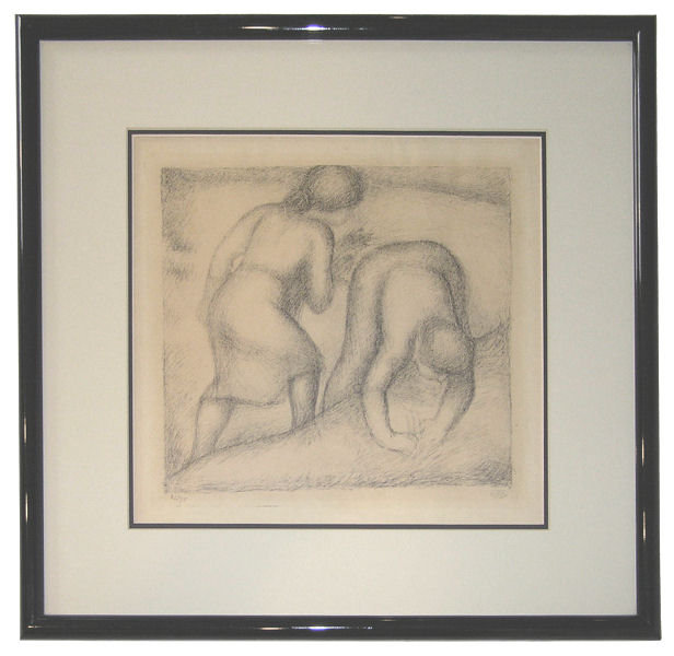 Aristide Maillol Les Glaneuses (The Gleaners) Framed Lithograph from 1926