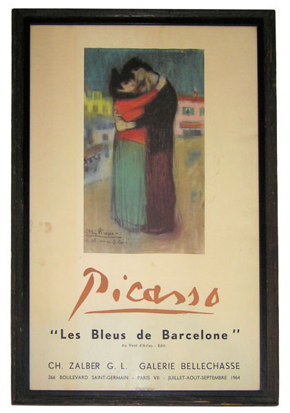 Pablo Picasso Les Bleus de Barcelone Poster from 1964