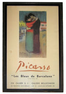 Pablo Picasso Les Bleus de Barcelone Poster from 1964