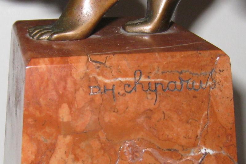 Chiparus Danseuse Indoue ( Hindu Dancer ) Art Deco Bronze Figurine Sculpture