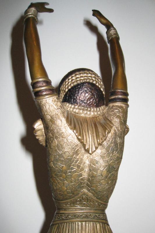 Chiparus Danseuse Indoue ( Hindu Dancer ) Art Deco Bronze Figurine Sculpture