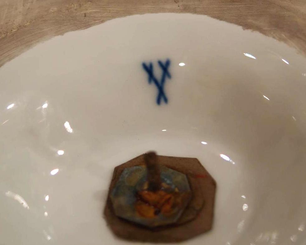 Antique Meissen Figural Centerpiece Tazza