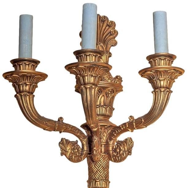 Pair Antique French Louis XVI Style Sconces