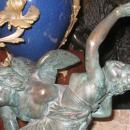Pair Verdigris Bronze Sculptures of Roman & Greek Gods After Louis Simon Boizot