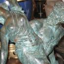 Pair Verdigris Bronze Sculptures of Roman & Greek Gods After Louis Simon Boizot