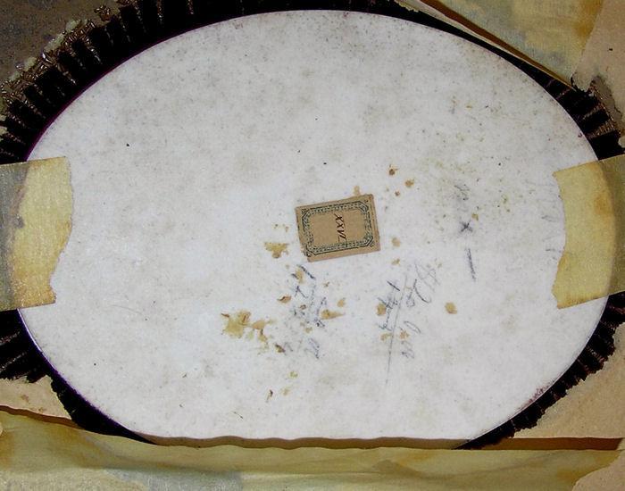 Antique Beatrice Cenci Porcelain Plaque After Guido Reni