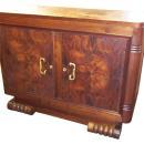 French Art Deco Figured Walnut Sideboard