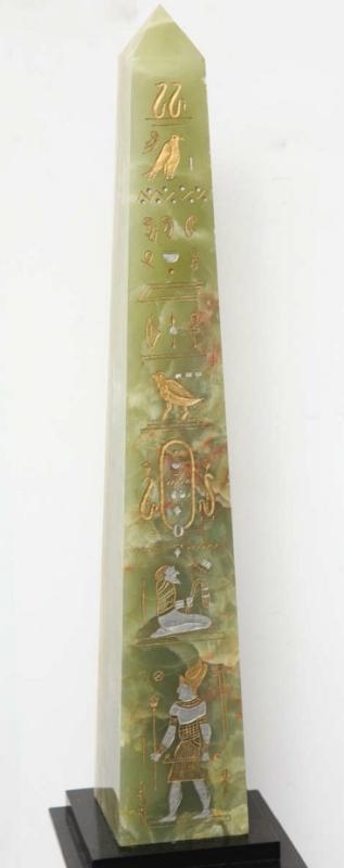 Antique French Empire Egyptian Revival Style Mantel Clock Garniture