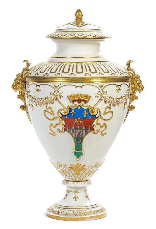 Limoges Guerin et Cie French Algerian Porcelain Vase