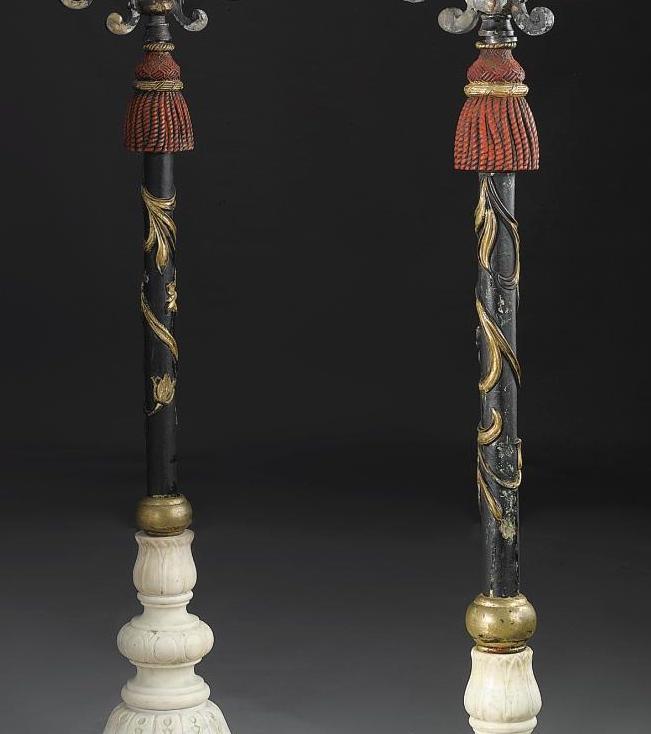 E.F. Caldwell Pair of Renaissance Style Candelabra
