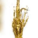 Pair Belle Epoque Art Nouveau Period Gilt Bronze Figural Sconces