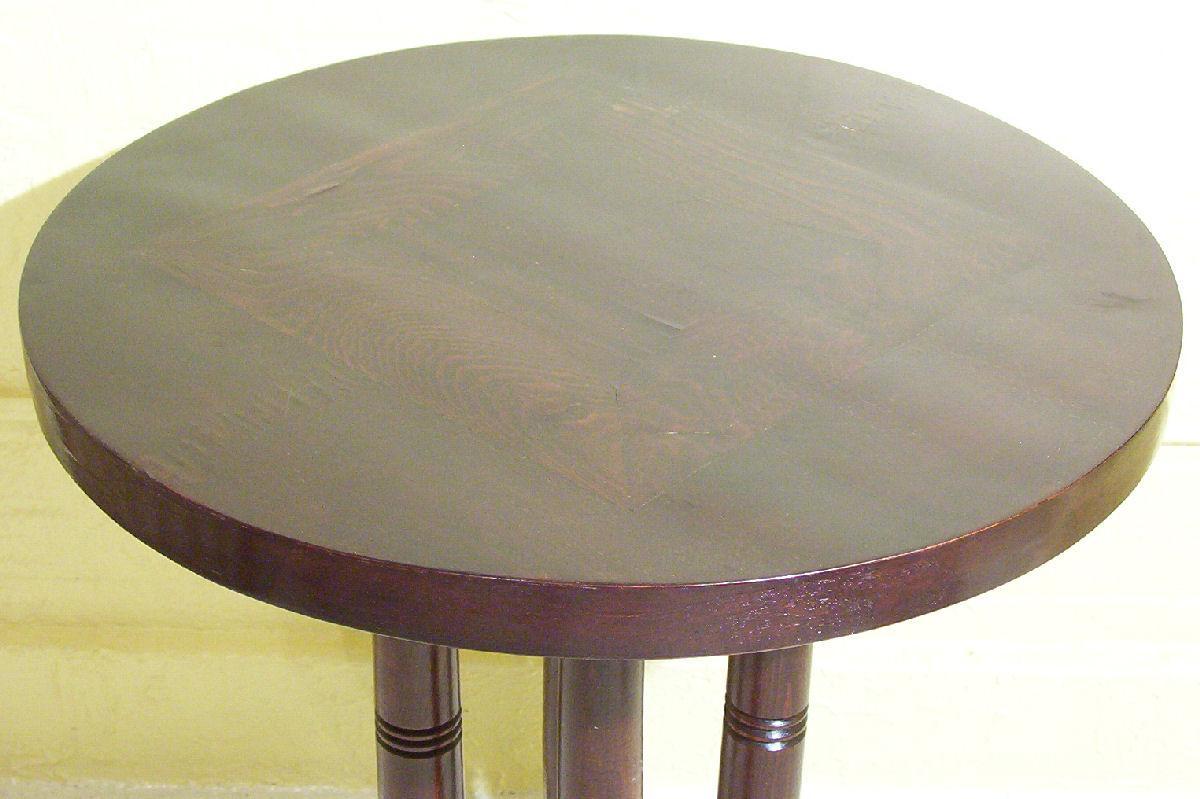 Art Deco Mahogany Pedestal Side Table