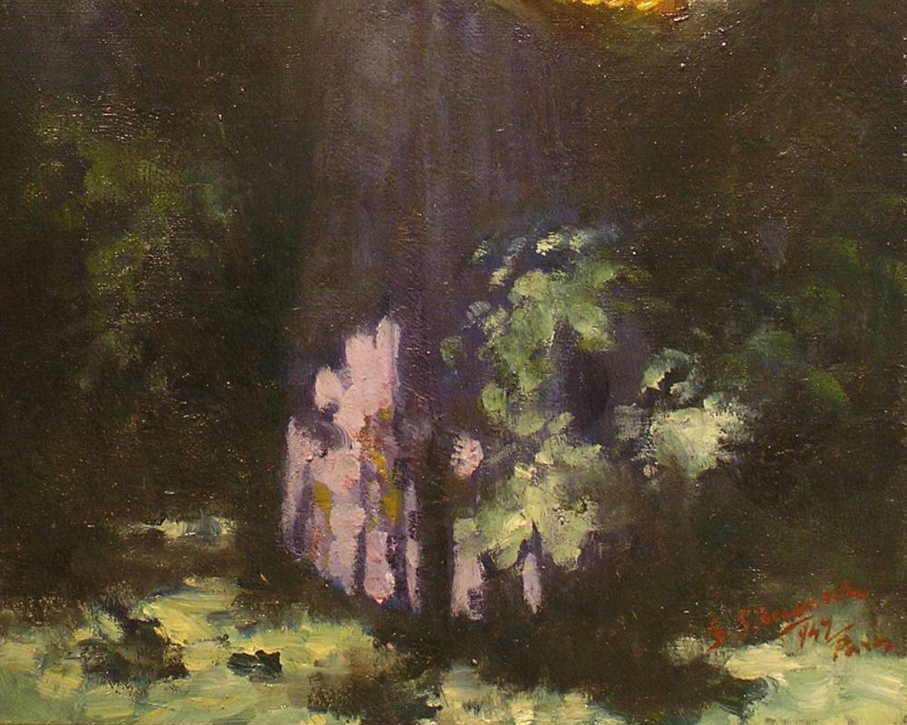 Female Portrait Oil Painting by Hungarian Georges S. Monka (1916-2001)