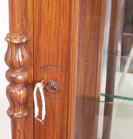 Antique Anglo-Indian Teakwood Display Cabinet