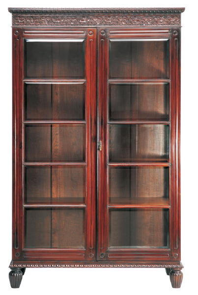 Antique Portuguese Teakwood Bookcase