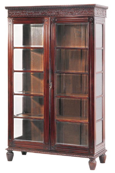 Antique Portuguese Teakwood Bookcase