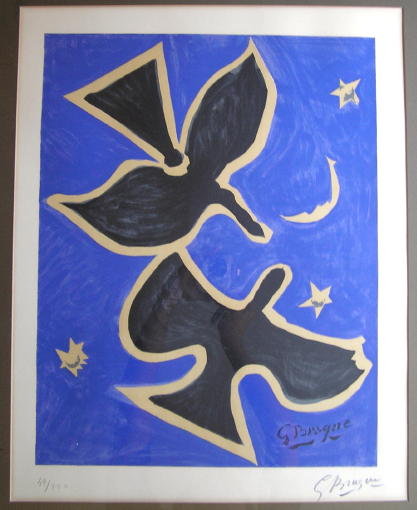 GEORGES BRAQUE Deux Oiseaux Lithograph