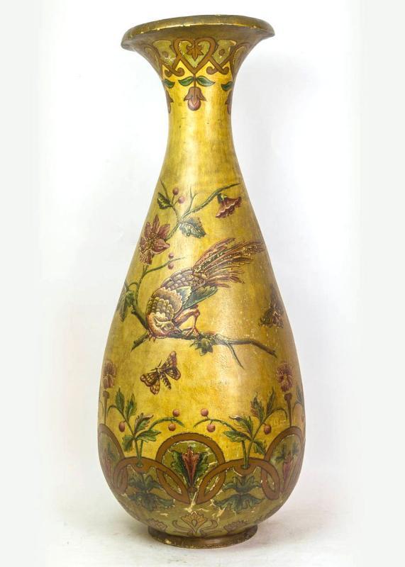 Pair of Palatial Aesthetic Terracotta Vases and Stands
