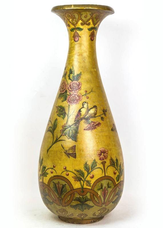 Pair of Palatial Aesthetic Terracotta Vases and Stands
