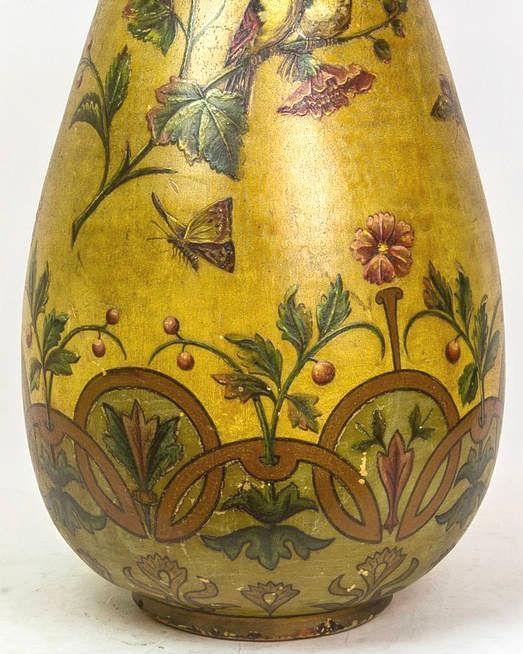 Pair of Palatial Aesthetic Terracotta Vases and Stands