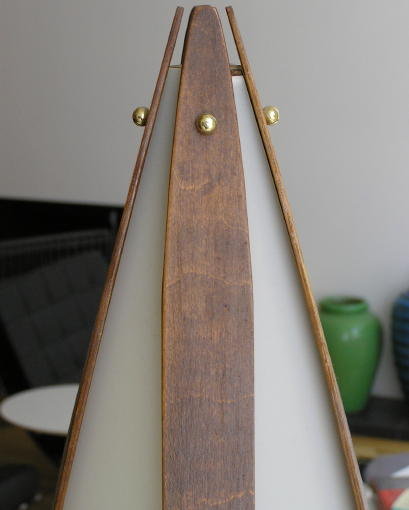 Danish Scandinavian Mid-Century Modern Teak Table Lamp