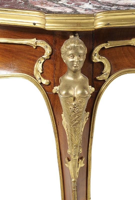 Antique French Louis XV Style Gueridon Side Table