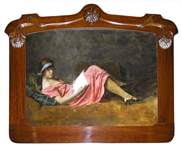 Hungarian Art Nouveau Female Portrait by Armin Glatter