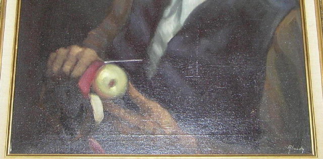 Hungarian Gentleman Portrait Oil Painting by Almády