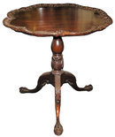 Vintage Mahogany Tilt-Top Tripod Table