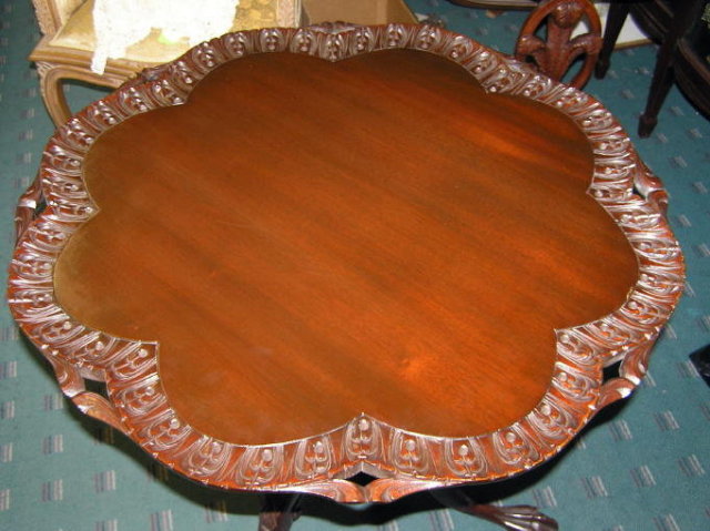 Vintage Mahogany Tilt-Top Tripod Table