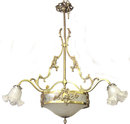 Antique French Louis XV Bronze Chandelier