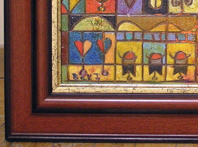 JUDIT BAK Abstract Cityscape Oil Painting