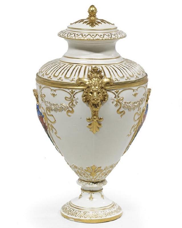 Limoges Guerin et Cie French Algerian Porcelain Vase