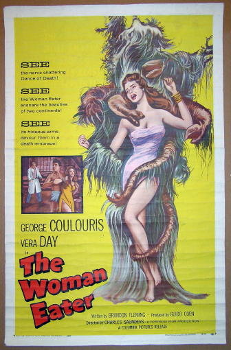 THE WOMAN EATER 1 Sheet Poster Board