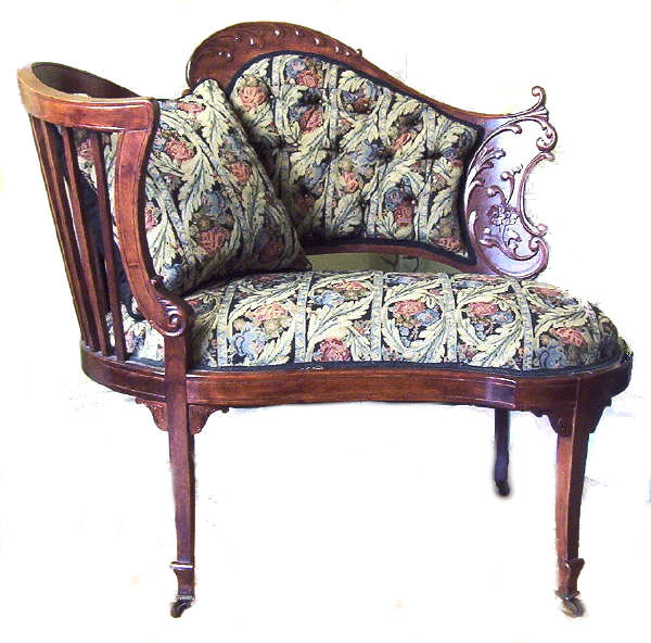 Victorian or Art Nouveau Ladies Parlour Chair