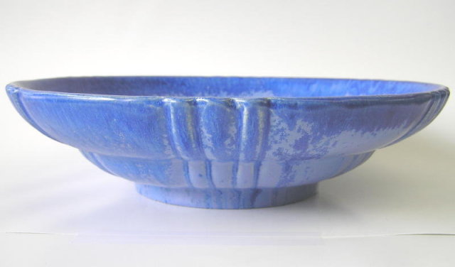 Fulper Blue Ceramic Charger / Plate
