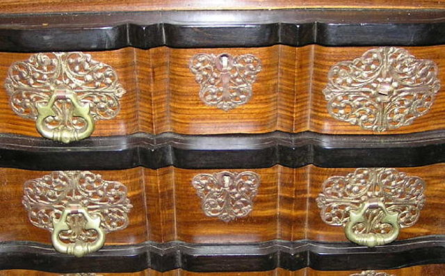 Vintage Goa Anglo-Indian Fall-Front Bureau Desk