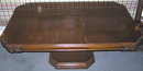 French Art Deco Walnut Dining Table