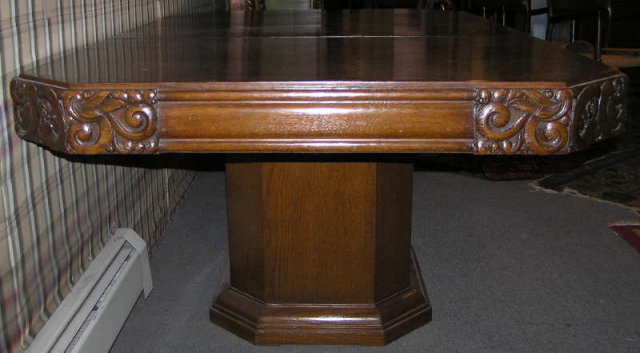 French Art Deco Walnut Dining Table