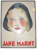 1930 Jane Marny 46x62 Poster by Jean Don