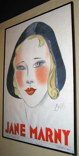 1930 Jane Marny 46x62 Poster by Jean Don