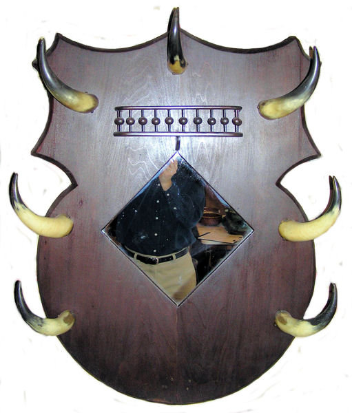 Vintage Western Mirror w Bull Steer Horns