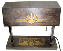 Art Deco Silvercrest Bronze Desk Lamp