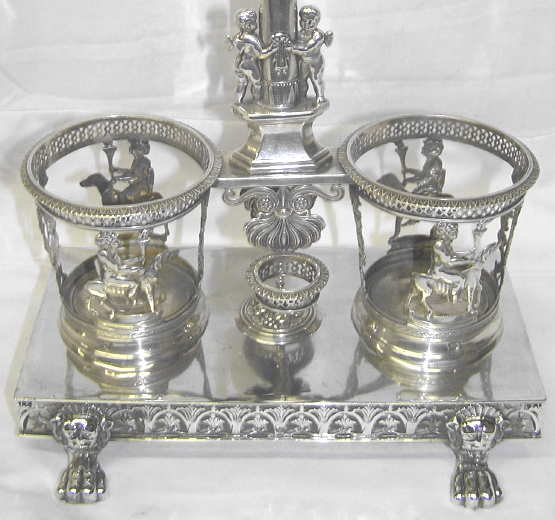 Napoleonic French Sterling Cruet Stand