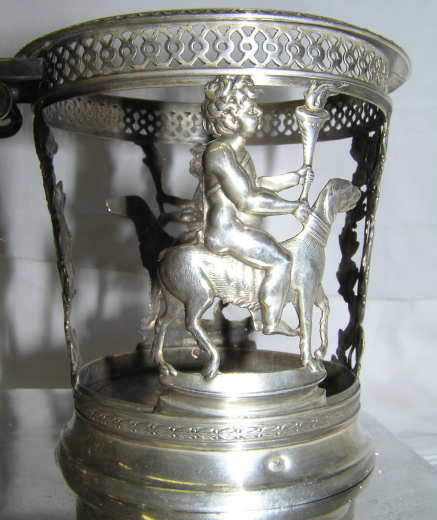 Napoleonic French Sterling Cruet Stand