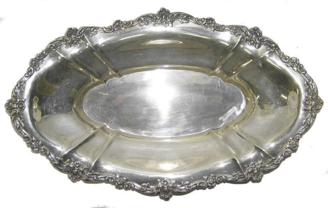 Vintage Gorham Repousse Sterling Platter
