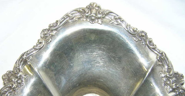 Vintage Gorham Repousse Sterling Platter