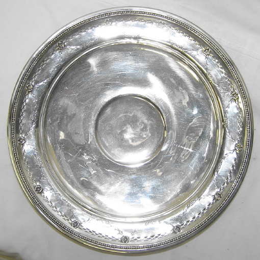 Sterling Silver Neoclassical Cabinet Plate