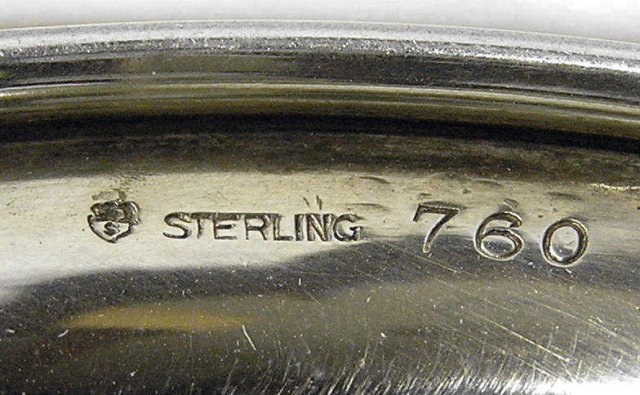 Sterling Silver Neoclassical Cabinet Plate